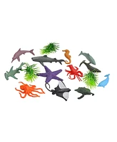 Wild Republic Polybag Mini Aquatic Figurines, 12 Pieces