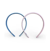 Headbands of Hope Classic Thin Padded Headband Set - Pink + Blue