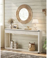 Slickblue 63-Inch Console Table with 3 Drawers Narrow Entryway for Living Room or Hallway