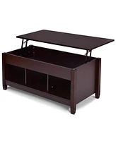 Slickblue Lift Top Coffee Table with Hidden Storage Compartment for Living Room Organization