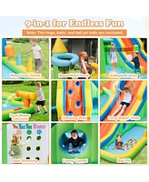 Costway Inflatable Water Slide Giant Water Park for Kids Backyard Fun without Blower