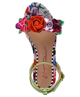 Betsey Johnson Little and Big Girls Darcy Flower Sandal