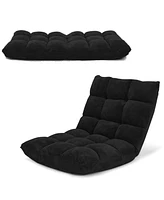 Gouun Adjustable 14-Position Floor Chair Folding Lazy Gaming Sofa Chair