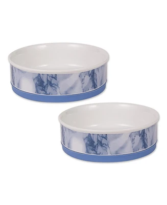 Bone Dry Marble Pet Bowl Set/2