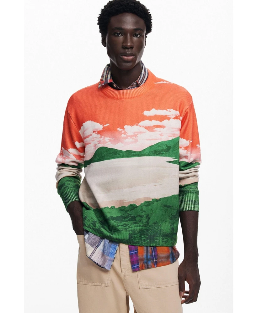 Desigual Men's Landscape sweater