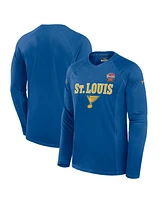 Fanatics Men's Blue St. Louis Blues 2025 Nhl Winter Classic Authentic Pro Tech Long Sleeve T-Shirt