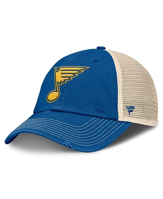 Fanatics Men's Blue/Cream St. Louis Blues 2025 Nhl Winter Classic Trucker Adjustable Hat