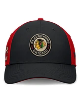 Fanatics Men's Black/Red Chicago Blackhawks 2025 Nhl Winter Classic Flex Hat