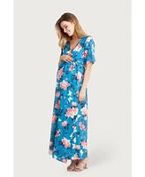 Nom Maternity Landon + Nursing Maxi Dress