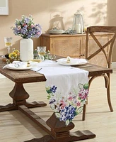 Elrene Hydrangea Cutwork Table Linen Collection