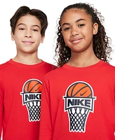 Nike Big Kids Sportswear Cotton Long-Sleeve Basketball T-Shirt