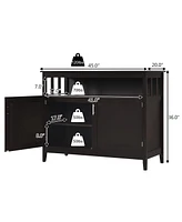 Gouun Modern Practical and Beautiful Wooden Kitchen Lockers with Large Storage Space