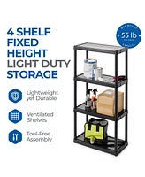 Gracious Living Shelf Fixed Height Light Duty Storage Unit