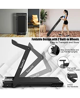 Gymax 4 Hp Folding Treadmill Electric Walking Running Machine w/ Fatigue Button