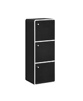 Kings Brand Furniture Dothan Wood -Cubed Closed Bookcase