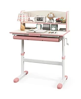 Gouun Height Adjustable Kids Study Desk with Tilt Desktop