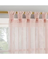 No. 918 Krista Holiday Twist Tab Sheer Top Curtain Panel