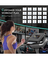 Gymax 4.75HP Folding Treadmill Gym Exercise Machine w/ Auto Incline Led Screen
