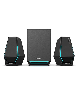 Edifier Computer Speakers System, 60W Hecate Gaming Speakers with Subwoofer Line Out, Bluetooth 5.3, 3.5mm Aux Input, Black