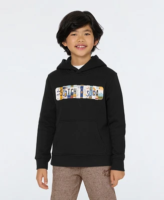 Scotch & Soda Big Boys Graphic Fleece Hoodie