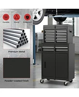 Gouun 2-in-1 Tool Chest and Cabinet with 5 Sliding Drawers