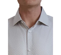 Karl Lagerfeld Paris Men's Slim-Fit Textured Dobby Dress Shirt