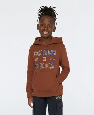 Scotch & Soda Big Boys Graphic Fleece Hoodie