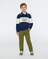 Scotch & Soda Big Boys French Terry Graphic Polo Shirt