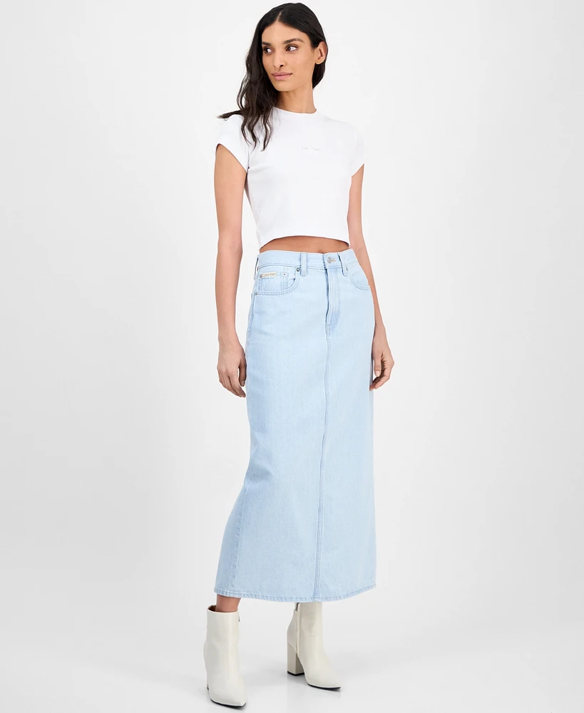 Calvin Klein Jeans Women's Denim Maxi Skirt