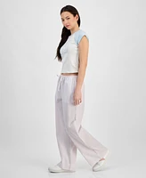 Self Esteem Juniors' Seersucker Drawstring Lounge Pants