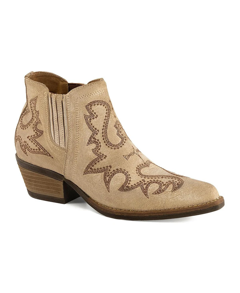 Forastero Western Style Women's Leather Booties By