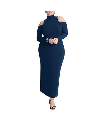 Eloquii Plus Size Dress W Shoulder Cutout