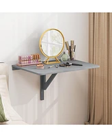 Gouun 31.5 x 23.5 Inch Wall Mounted Folding Table for Small Spaces