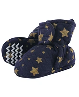 Hudson Baby Baby Boys Hudson Quilted Booties, Metallic Stars