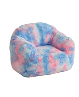 gaomon Giant Bean Bag Chair, Tie-Dye Faux Fur Stuffed Couch for Adults, Large Lazy Sofa Floor Chair with Handle