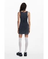 Desigual Women's Washed-effect denim dress