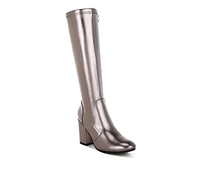 Rag & Co Halara Metallic Pleather Long Boots