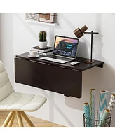 Gouun 31.5 x 23.5 Inch Wall Mounted Folding Table for Small Spaces