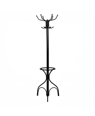 Gouun Vintage Metal Coat Hat Tree Stand Clothes Hanger