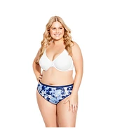 Avenue Plus Size Cotton Print Thong