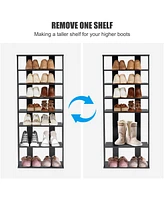 Gouun 7-Tier Dual Shoe Rack Free Standing Shelves Storage Shelves Concise