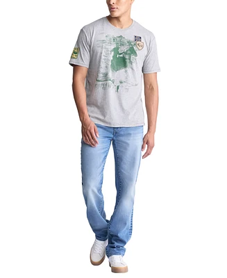 Buffalo David Bitton Men's Graphic Patch T-Shirt