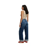 Cotton On Women's Loose Cuff Jean