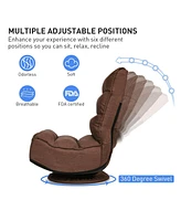 Gouun 5-Position Folding Floor Gaming Chair