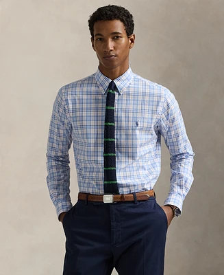 Polo Ralph Lauren Men's Classic-Fit Checked Stretch Poplin Shirt