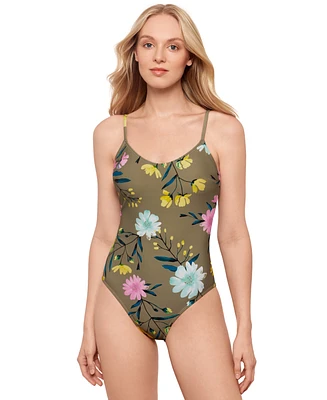 Salt + Cove Juniors' Floral-Print One-Piece Swimsuit, Exclusively at Macy's