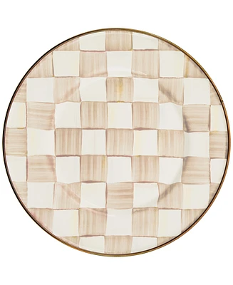 Mackenzie-Childs Mocha Check Salad Plate