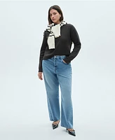 Mango Women's Perkins-Neck Knitted Sweater