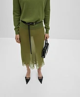 Mango Women's Cashmere Perkins-Neck Sweater