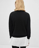 Mango Women's Cashmere Perkins-Neck Sweater